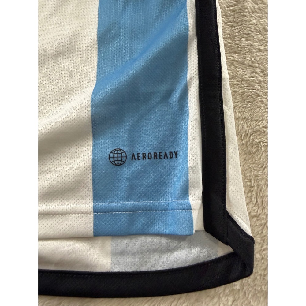Adidas Argentina Kids Jersey Light Blue White AFA Soccer Shirt HF1488 Size 9-10Y - Picture 9 of 16